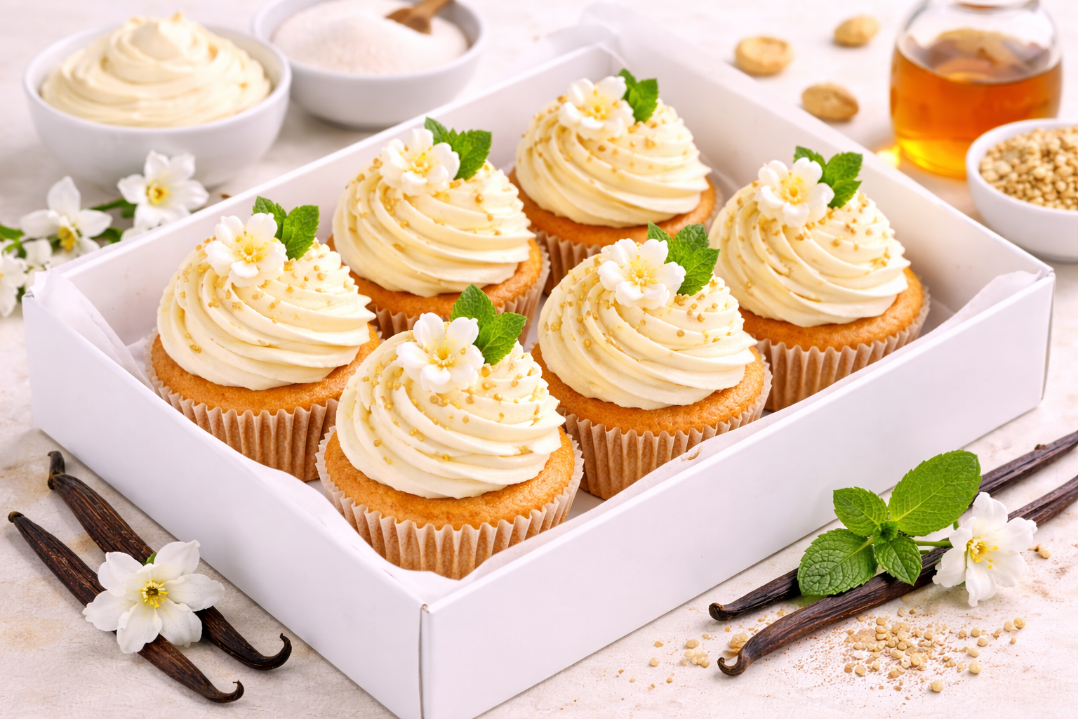 Капкейки «Ваниль» 6 шт