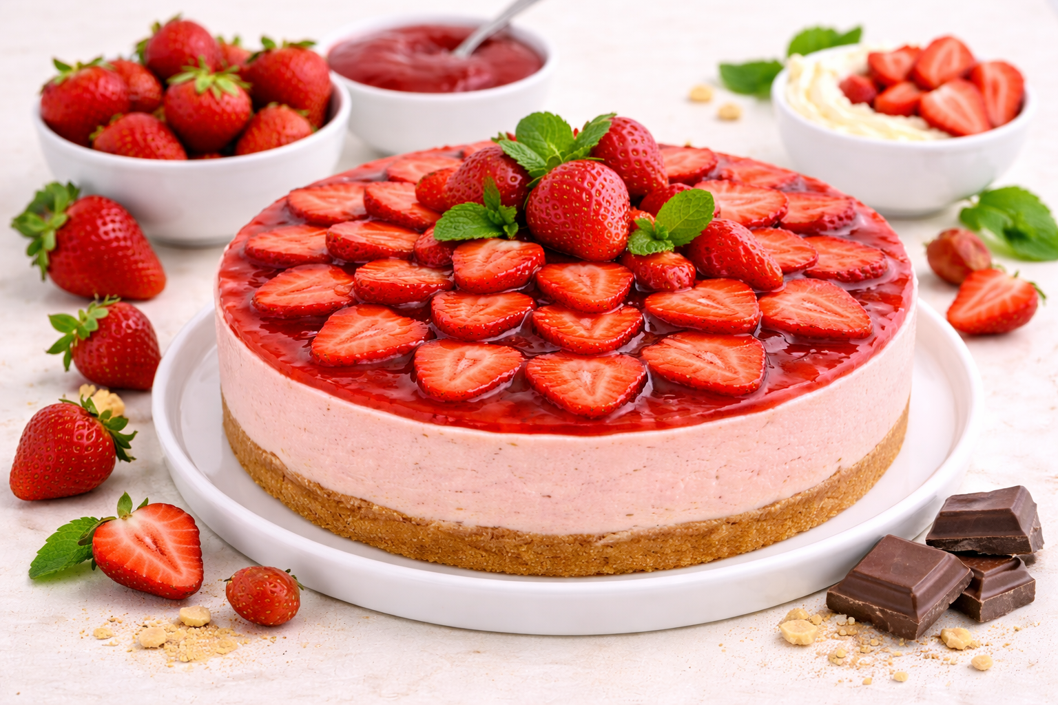 Чизкейк «Клубника»