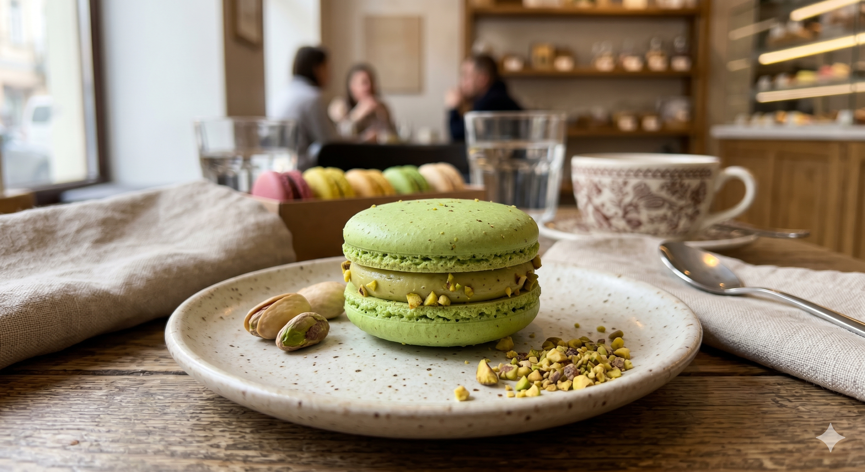 макаронсы «Фисташка»